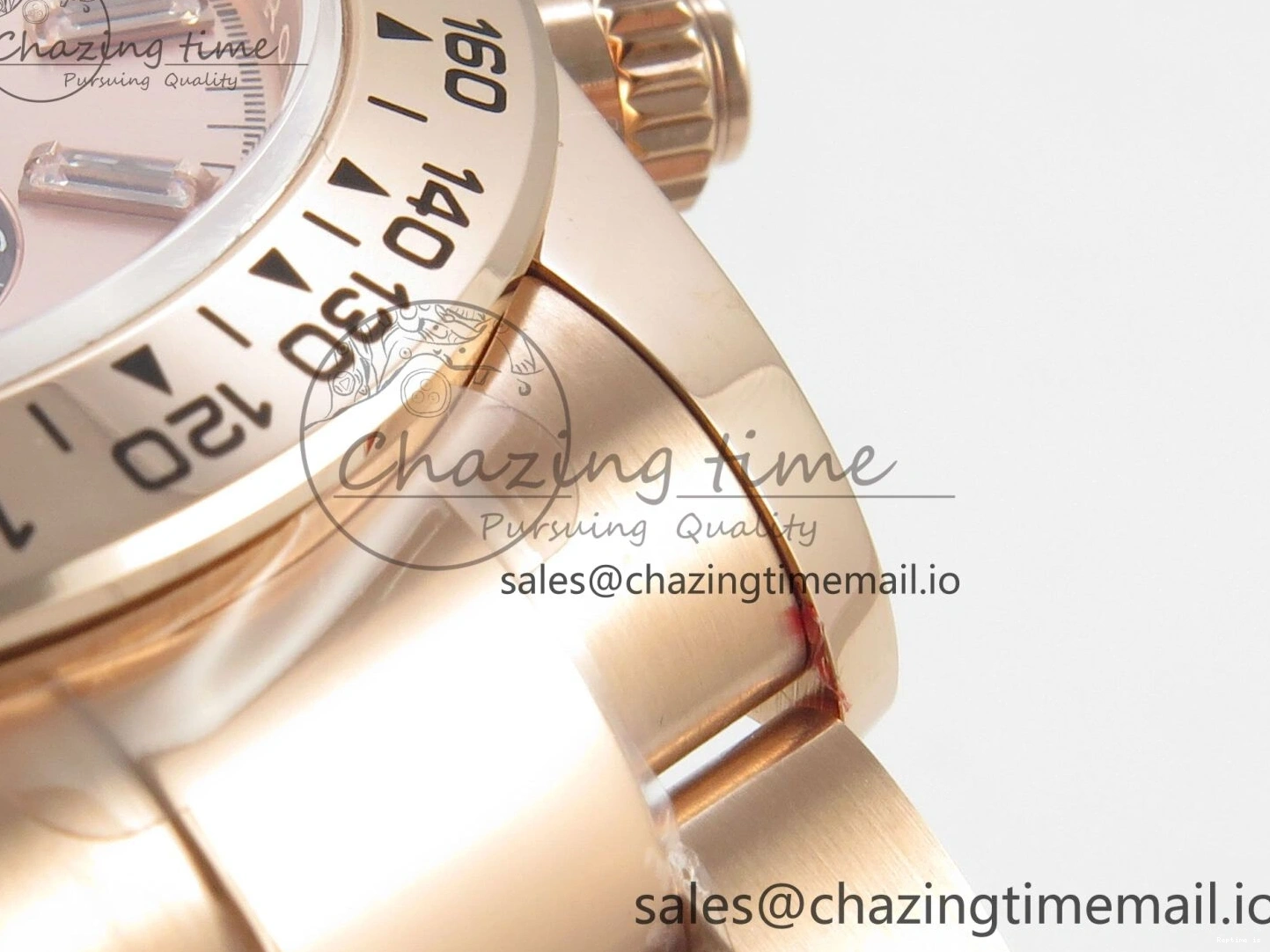 1227 TechFriendly Daytona 126505 RG QF 1:1 Best Edition RG Black Dial Crystal Markers On RG Bracelet SH4131 V6 (Gain Weight) 303